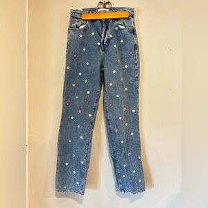 Adorable size  28 PacSun Eco Flower Power Dad Jeans